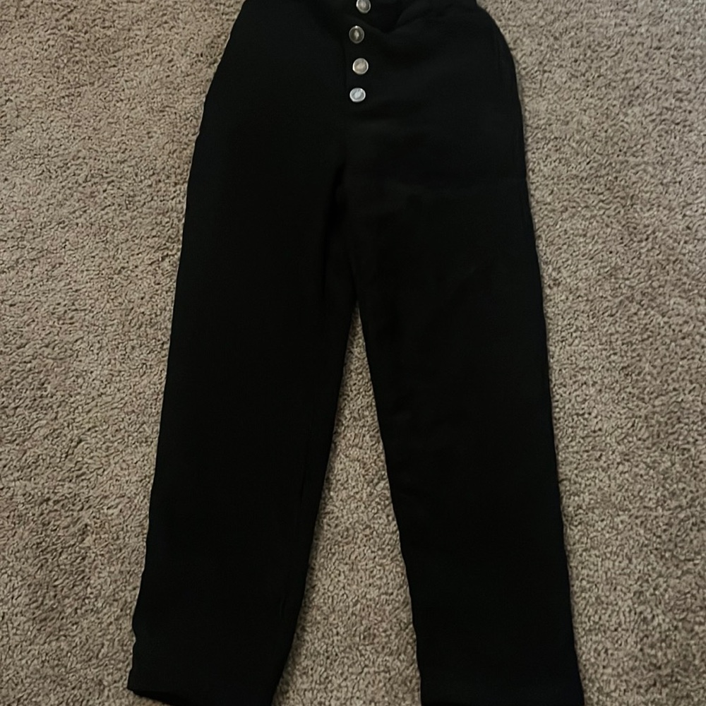 SHEIN Girls Button Front Corduroy Pants